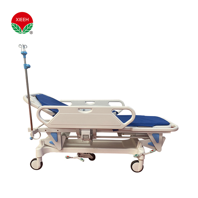 XIEHE Medical klappbarer verstellbarer Krankenwagen Patiententransfer Notfallbett Krankenhaustragewagen